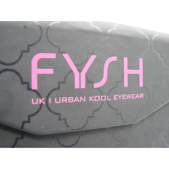 Fysh Sunglass Eyeglass Frames Only Pecan Kaleidoscope Gold #2072 Case 53-21-145 - Picture 13 of 13